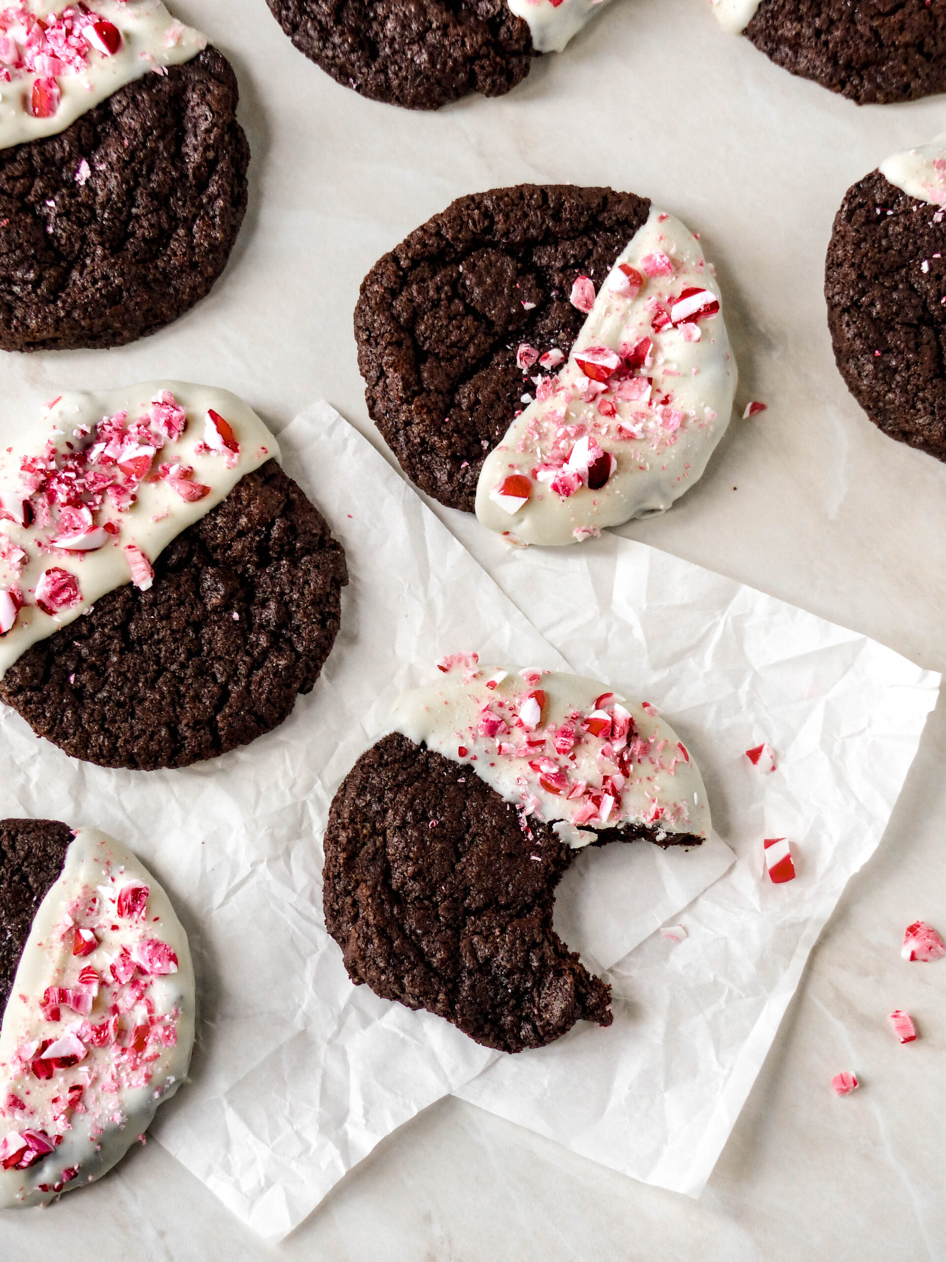 Schokoladen Pfefferminz Cookies- Anna Lee EATS.